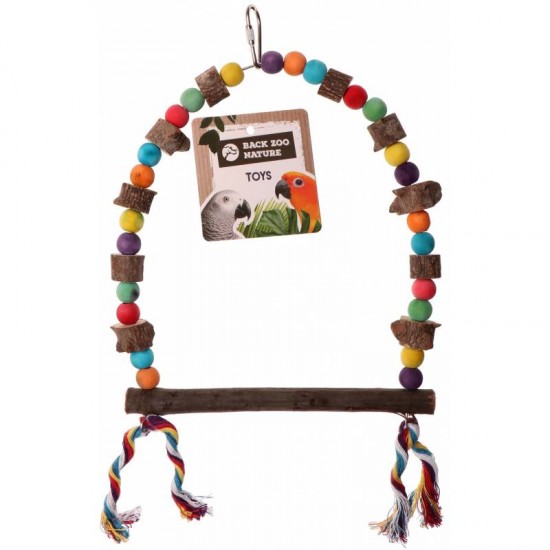 Back Zoo Nature Pepper Wood Color Swing