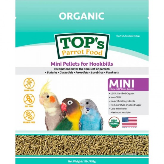 TOP's Parrot Mini Pellets 1 pound