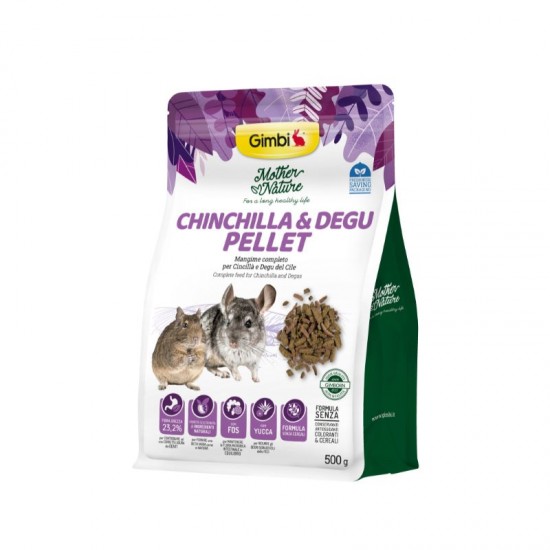 GIMBI MOTHER NATURE CHINCHILLA & DEGU PELLET