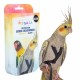 Petlala Outdoor Bird Harness XX-Small Black