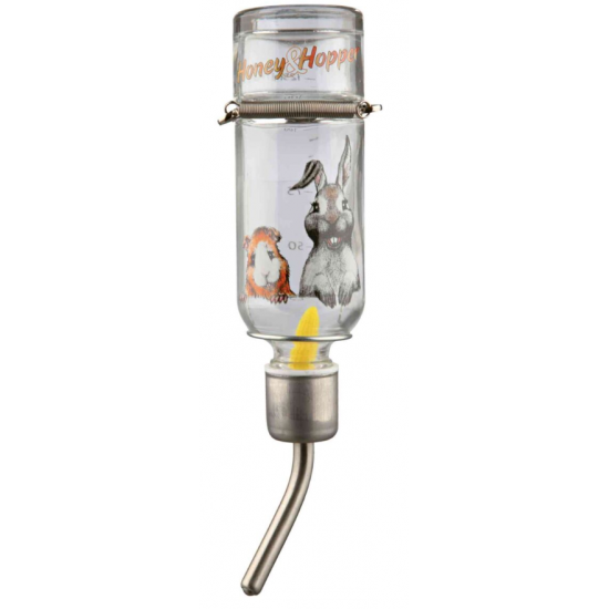 TRIXIE Honey & Hopper Glass Water Bottle 125