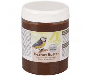 FLAMINGO PEANUT BUTTER JAR WITH MEALWORMS