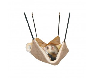 FERRET BAG BROWN SUEDE+PLUSH