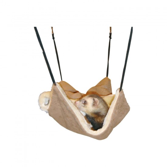 FERRET BAG BROWN SUEDE+PLUSH