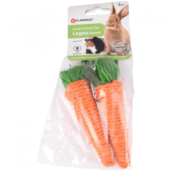 FLAMINGO SAT LEGOU CARROT ORANGE 2PCS 13CM