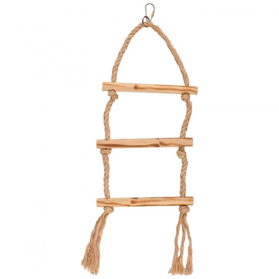 FLAMINGO BBQ PARAKEET TOY ROPE SWING