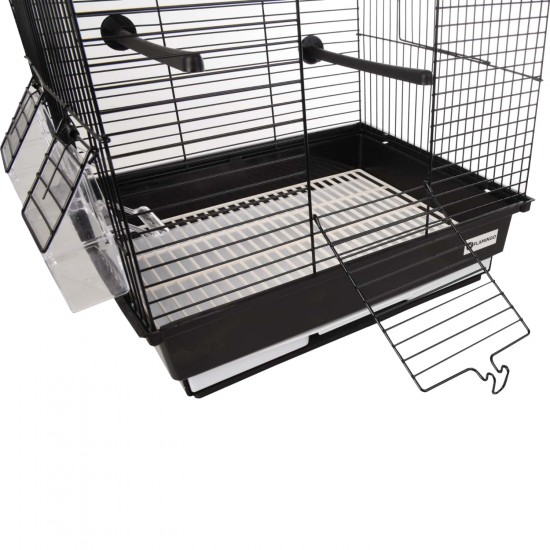 FLAMINGO BUDGIE CAGE NUSA BLACK - 35x28x46CM