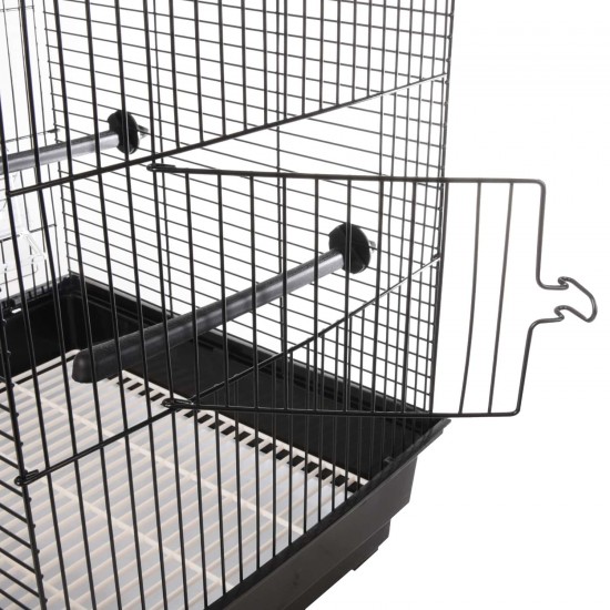 FLAMINGO BUDGIE CAGE NUSA BLACK - 35x28x46CM
