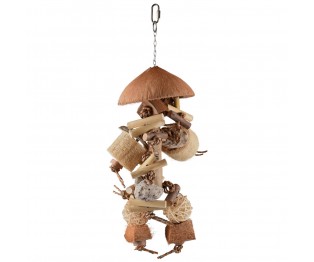 FLAMINGO BT SULLY WITH COCONUT + LOOFAH NATURE 50CM