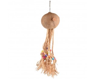 FLAMINGO BT DUMA OCTOPUS COCONUT WITH COLOURED BEADS 50CM