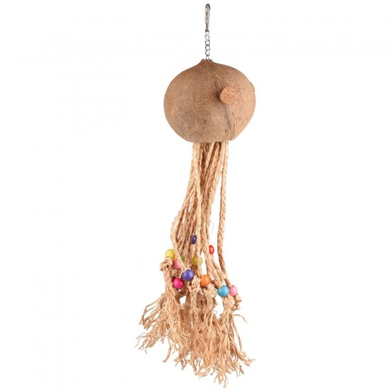 FLAMINGO BT DUMA OCTOPUS COCONUT WITH COLOURED BEADS 50CM