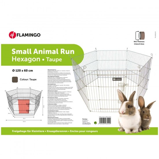 FLAMINGO RODENT RUN HEXAGON TAUPE 