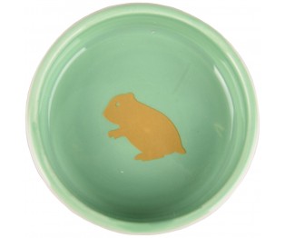 FLAMINGO FEEDING BOWL SMALL ANIMAL AILA CERAMIC ROUND WHITE 8,5x8,5x2,8CM 100ML