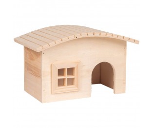FLAMINGO HOUSE SOBY WOOD S 19,5x12x12CM
