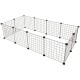 FLAMINGO MODULAR PLAYPEN PETER BLACK 12 PANELS 140x70x35CM