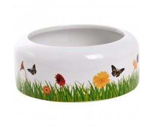 FLAMINGO FEEDING BOWL SPRING MEADOW 250ML