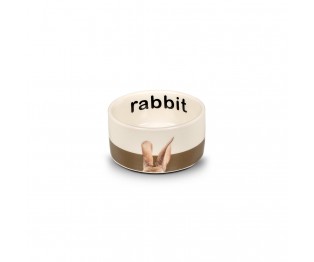 GLEE Μπολ Bunny Κεραμικό 160ml Καφέ/Λευκό