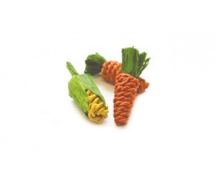 HAPPYPET SISAL CARROTS & CORN MINI 3PCS