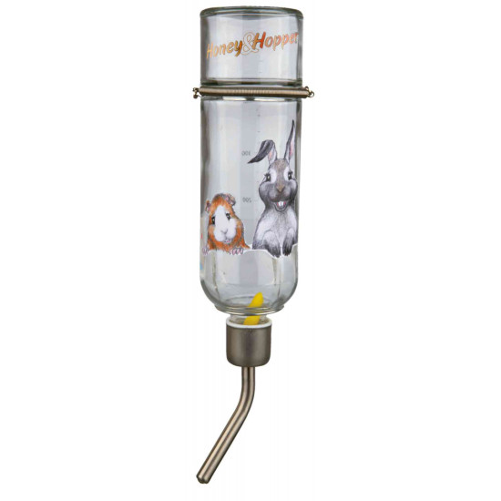 TRIXIE Honey & Hopper Glass Water Bottle