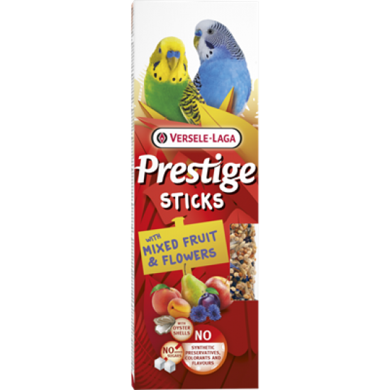 Versele Laga Prestige Sticks Small Parakeets with Mixed Fruit & Flowers